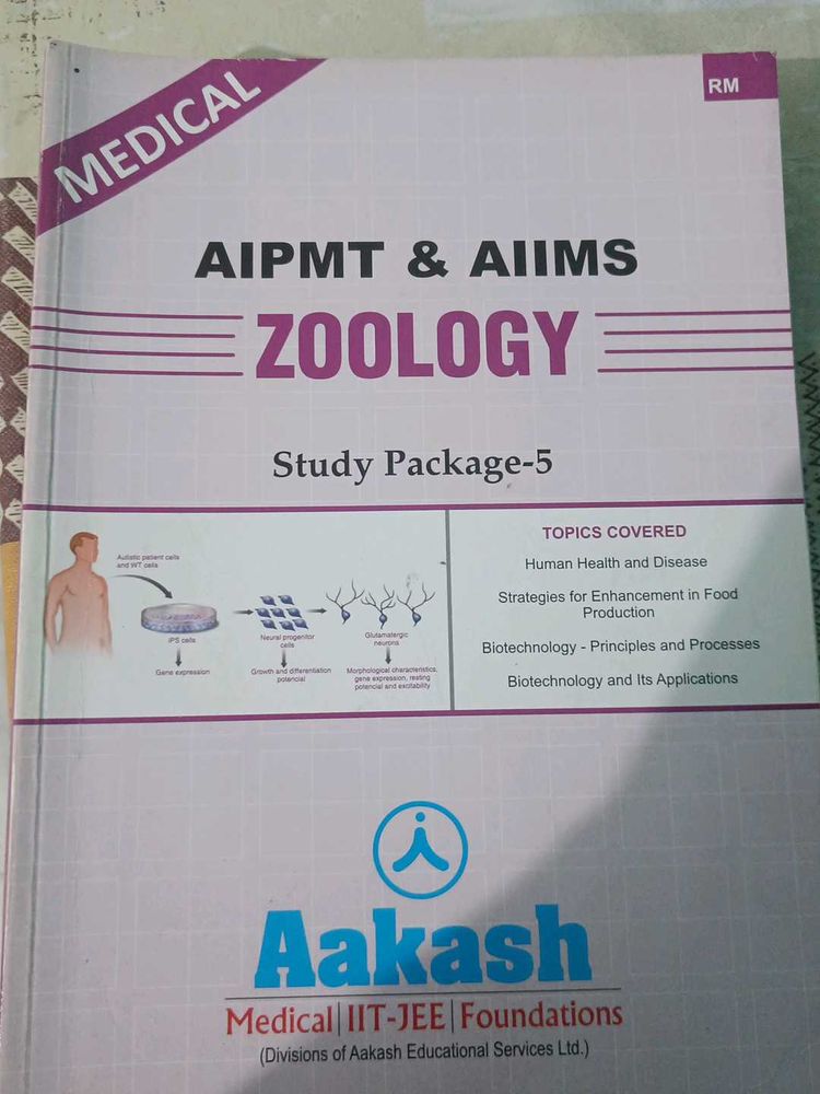 Zoology Books For Medical Preparation