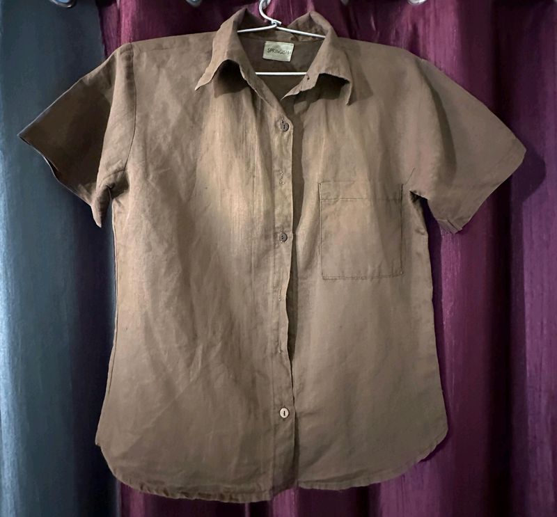Linen Brown Shirt
