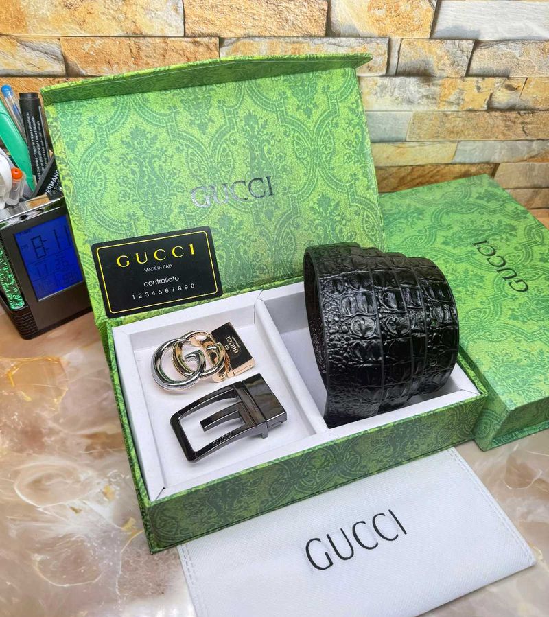 Gucci 2 Buckle Belt First Copy
