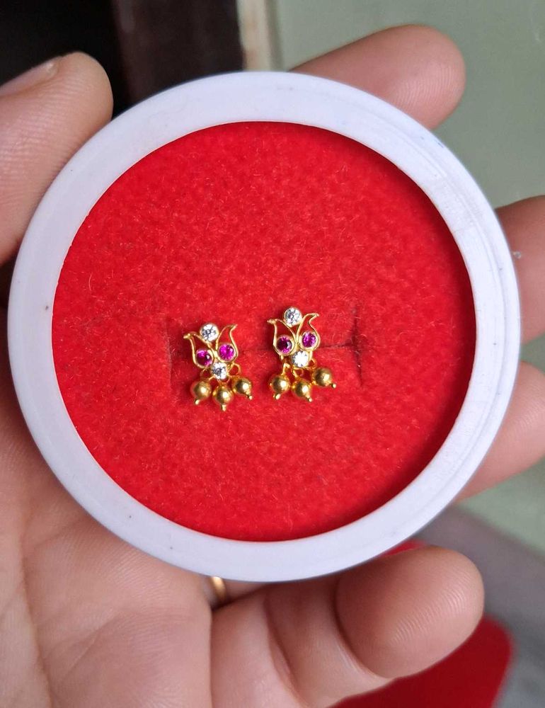 Gold Stud Earrings