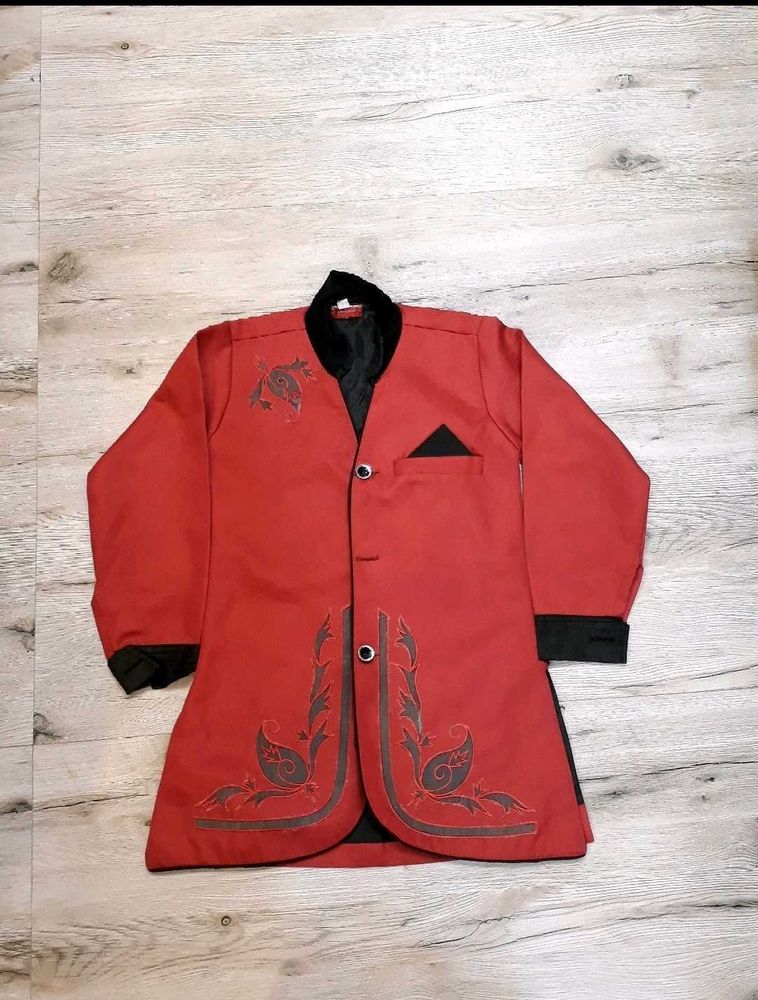 RED SHERWANI FOR Kids (Boy)