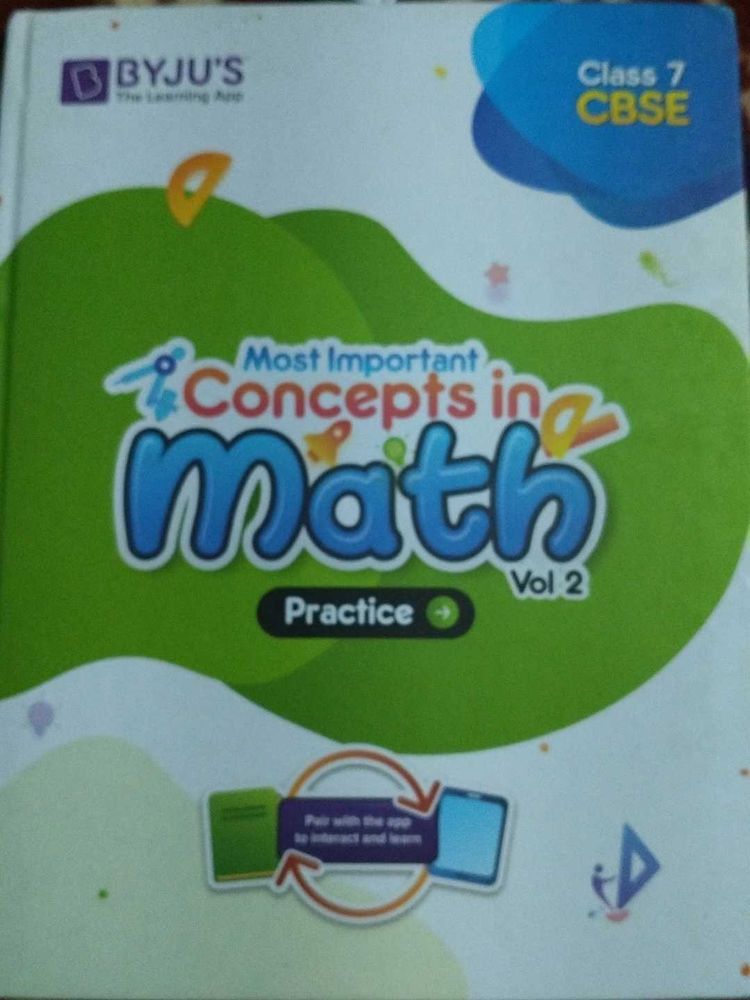 Class 7 Math Practice Vol 2 and 1