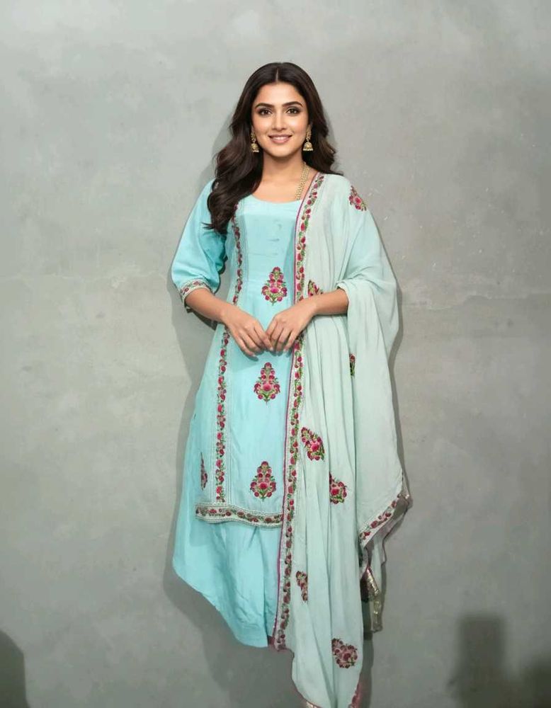 Sky Blue Salwar Suit