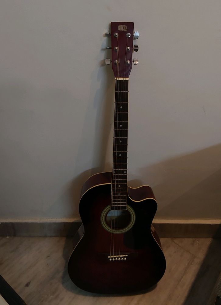 Saraswati Enterprises&#39;s Rocks rt1c rds Acoustic Steel-String Guitar