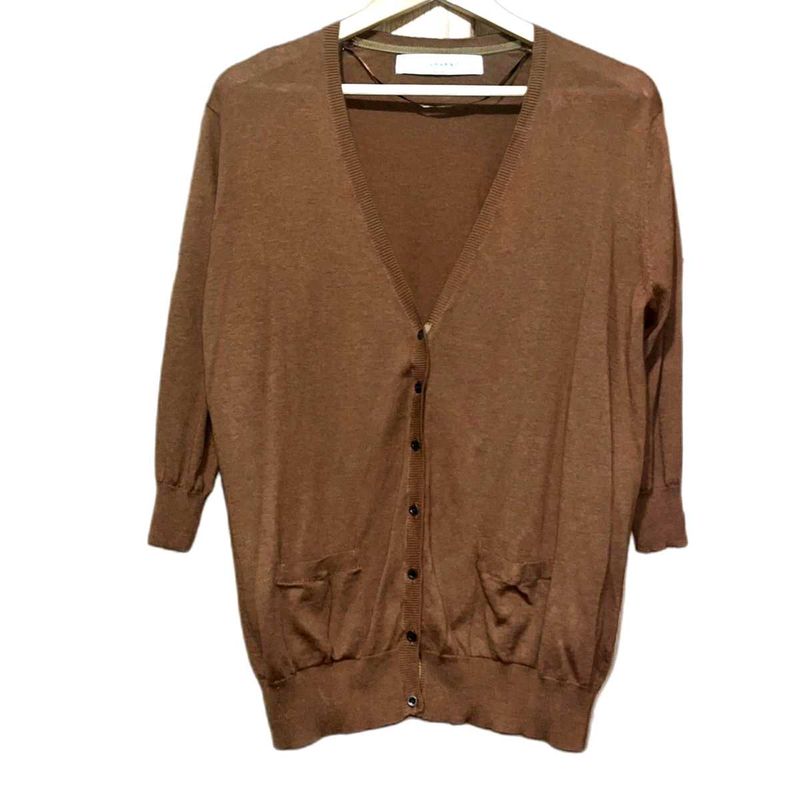 Brown Zara Knit Cardigan