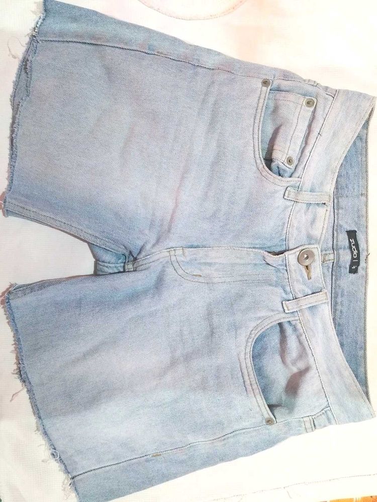 Light Wash Denim Shorts