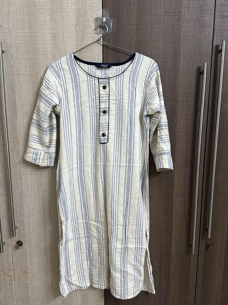 Striped Cotton Kurta