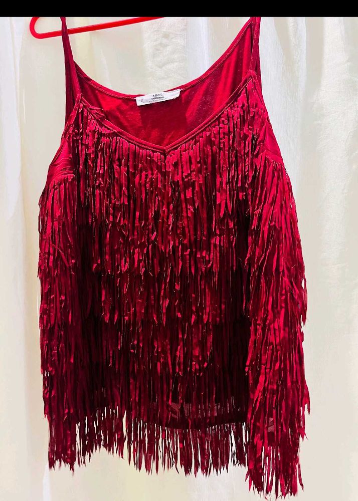 Red  (Marron)Fringe Festival Tank Top