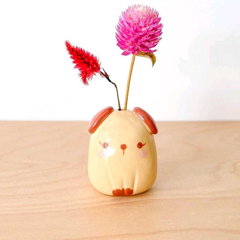 Mini Dog Vase 🐶🌸