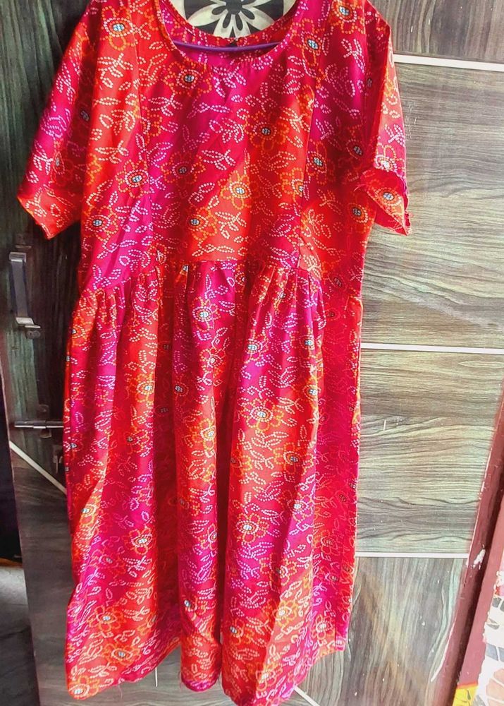 Floral Print Kurta