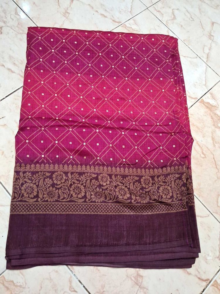 New Joint Saree With Blouse Material