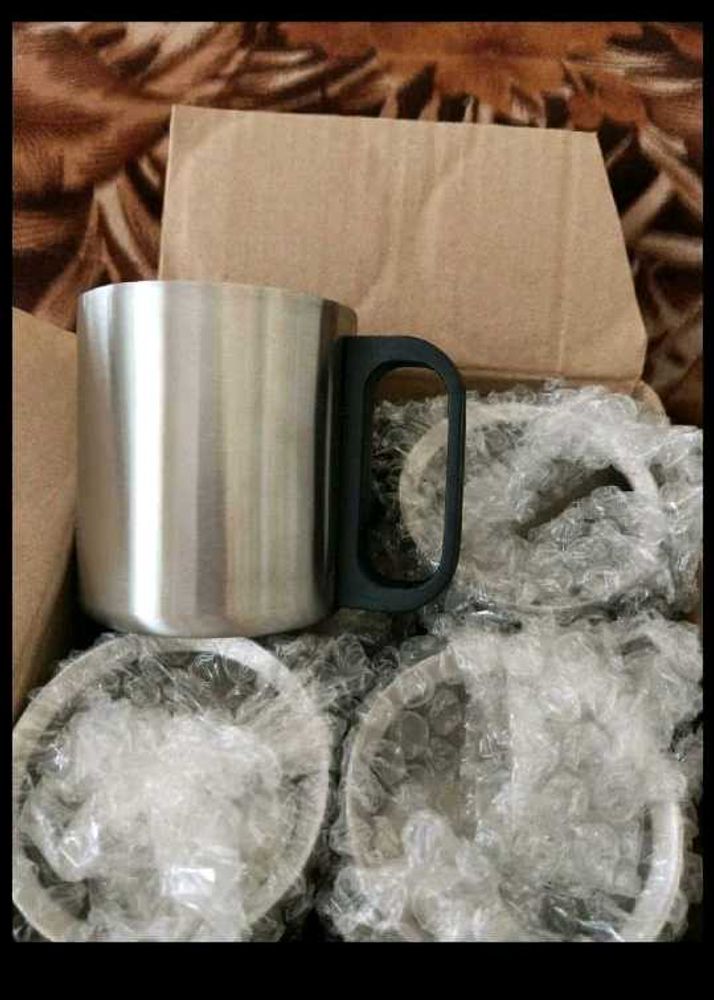 Stainless Steel Mug Set Of 4 Quality 👍