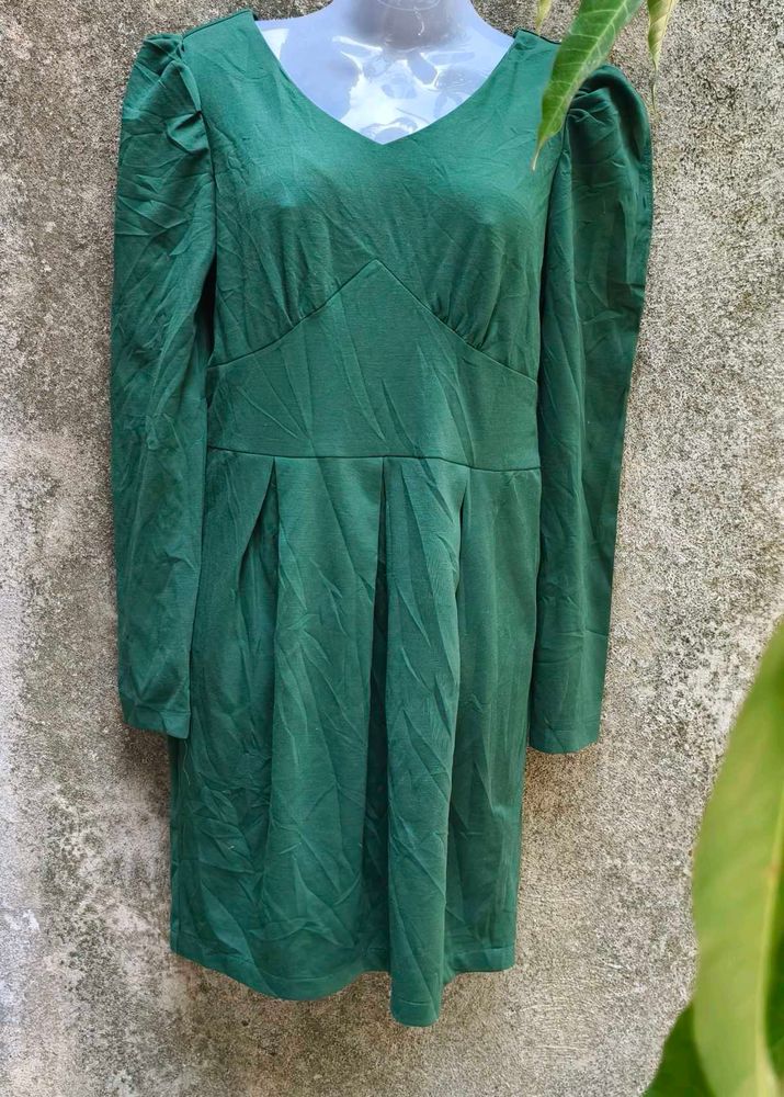 SEXY DARK GREEN DRESS