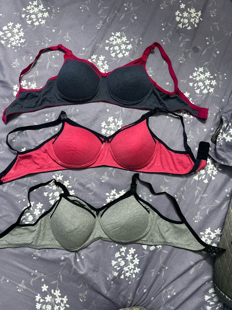 Colorful Feeding  Padded Bra Set