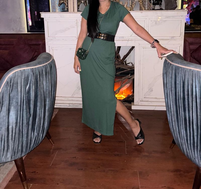 urbanic green bodycon dress