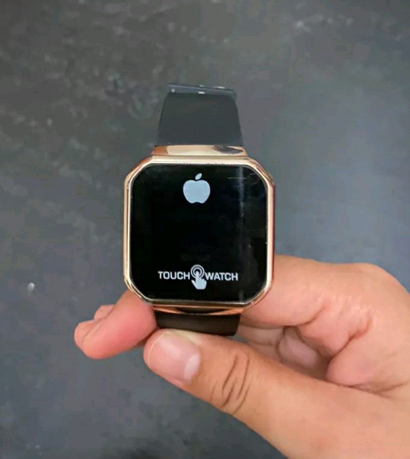 Brand New Golden Apple Logo Touch Screen Watch