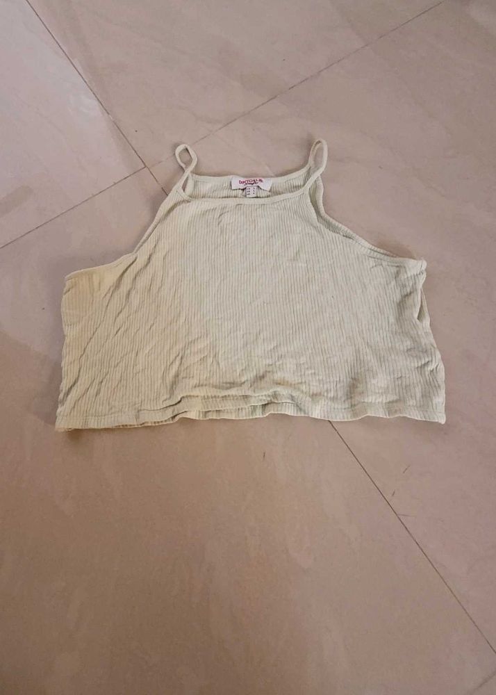 Light Green Crop Top