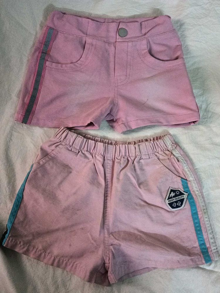 Cute Pink Shorts - Girls Clothing combo