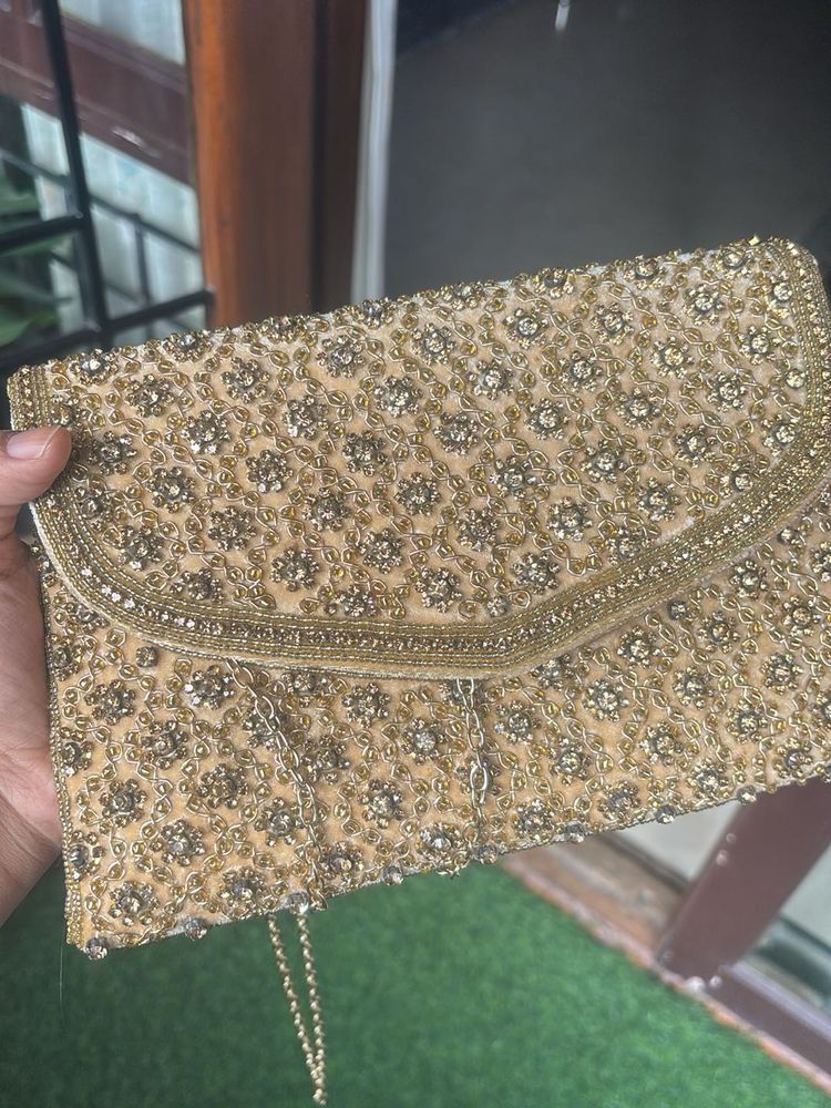 Elegant Beaded Clutch