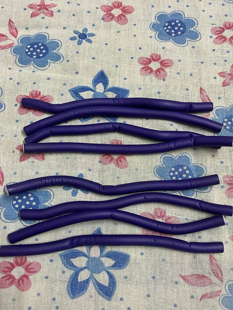 Purple Hair Curlers