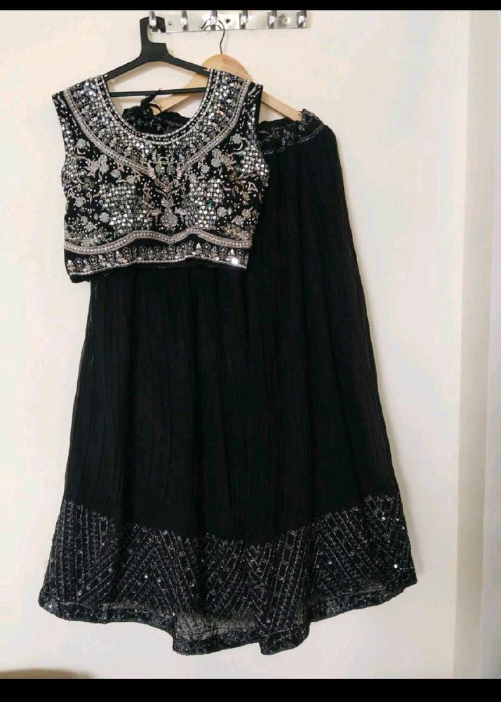 Black Embellished Lehenga Choli