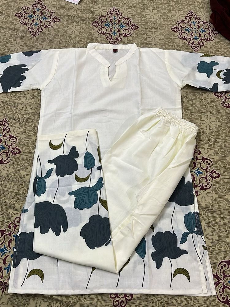 Elegant Floral Kurta Set