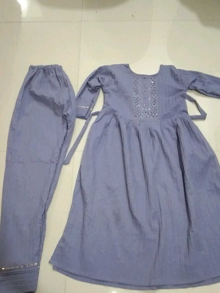 Girls&#39; Periwinkle Dress &amp; Pants Set