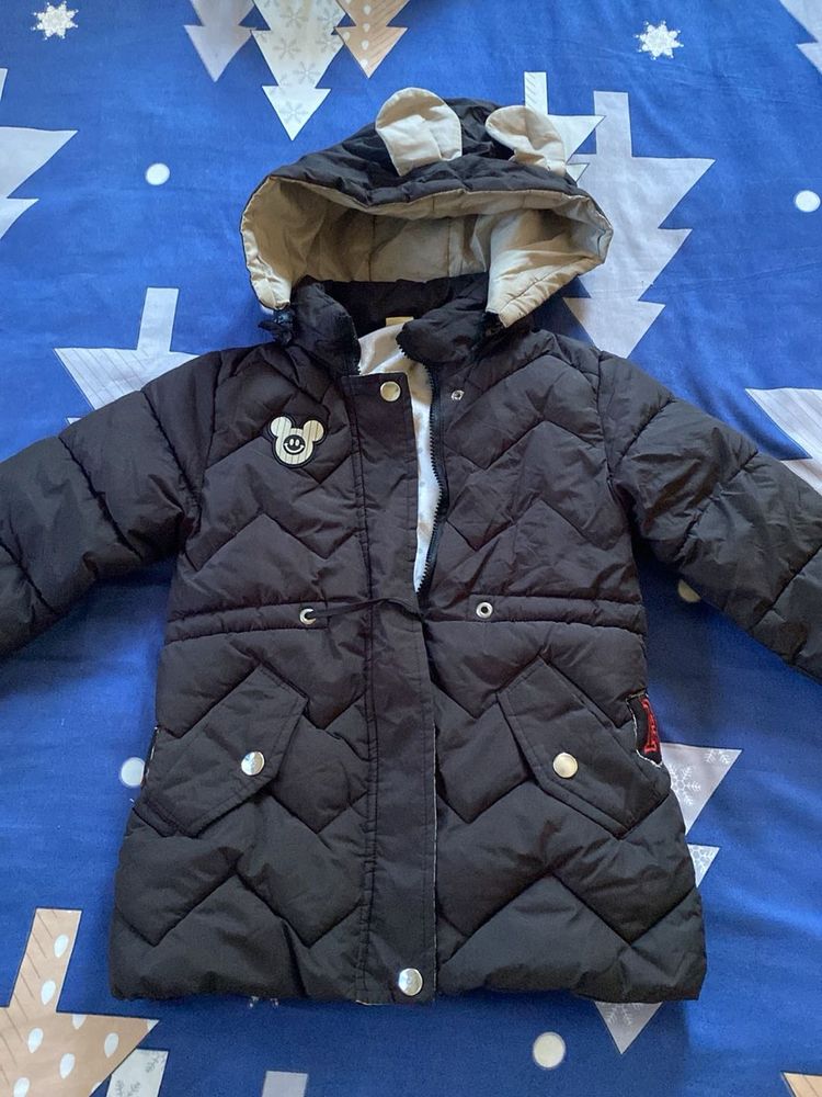 Cute Kids Black Padded Coat