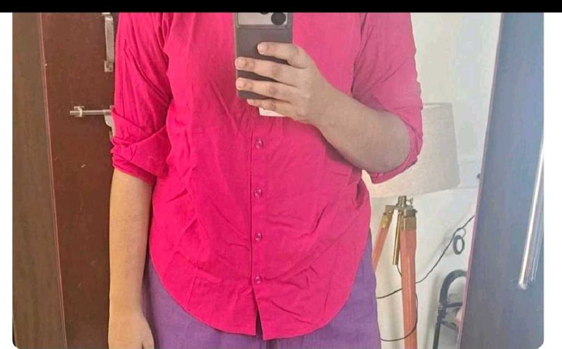 Pink Casual Shirt
