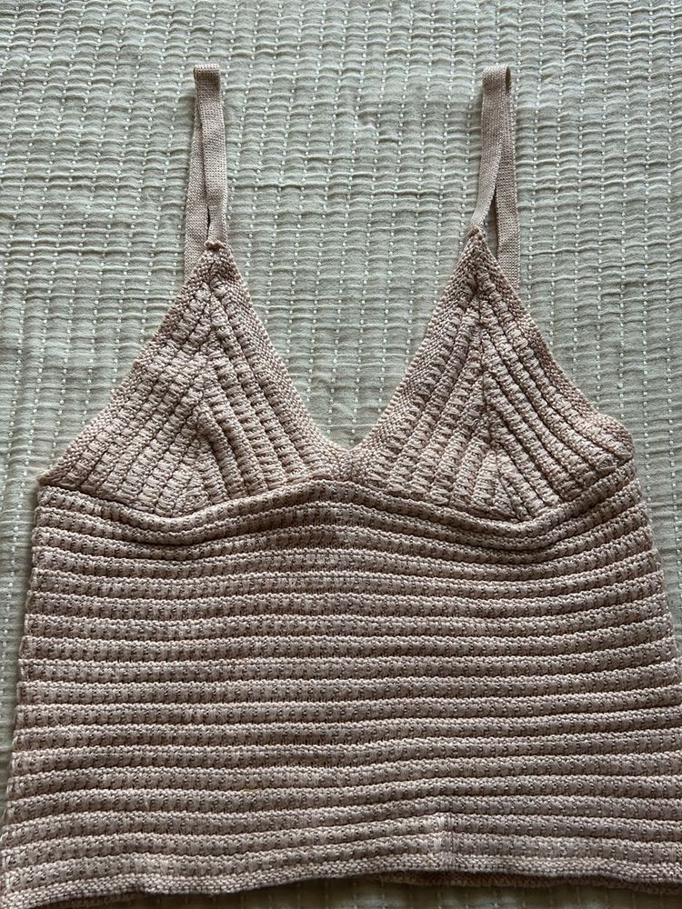 Beach Wear Knitted Crop Top
