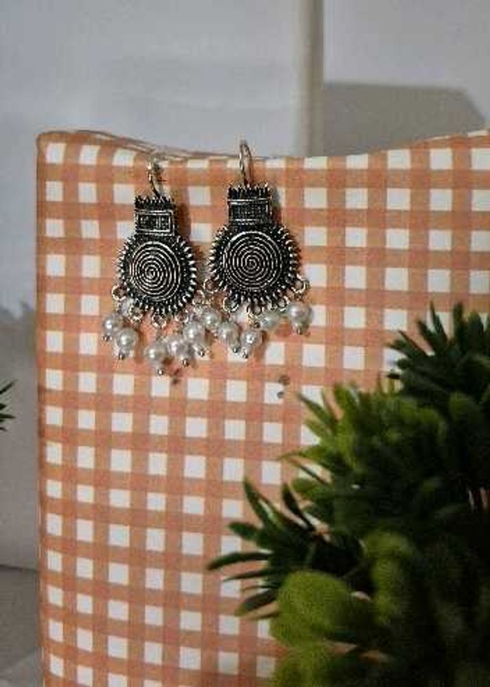 Silver Tone Dangle Earrings