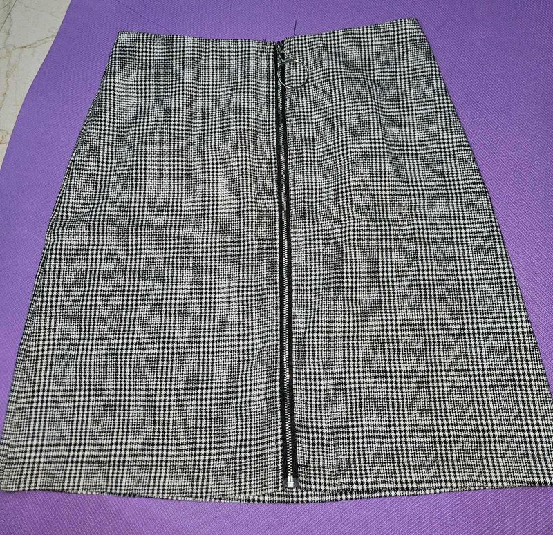 Checked Mini Skirt