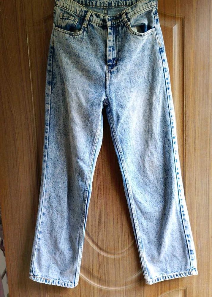 Acid Wash Denim Jeans