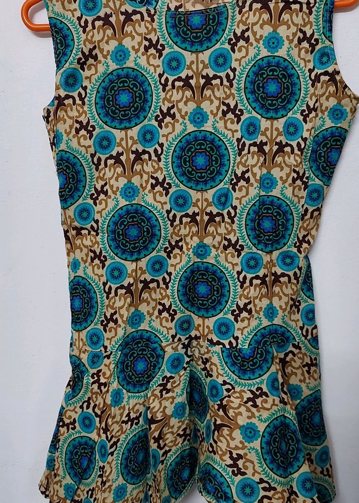 Sleeveless Tailor Stiched Kurta For Daily Wear