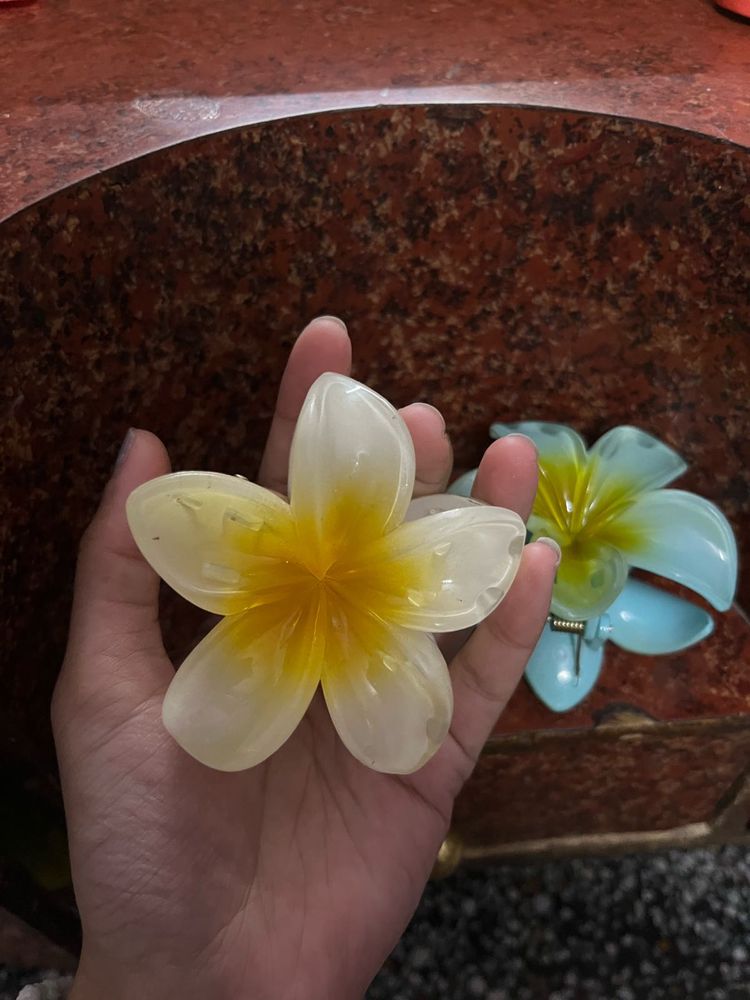 Flower Hair Claw Clips