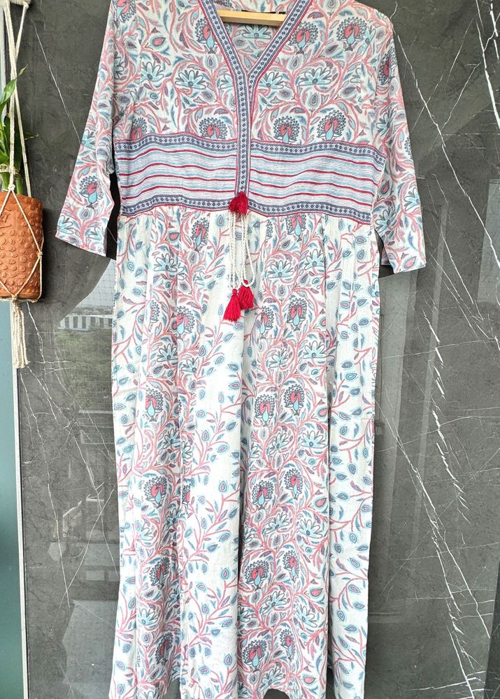 Floral Print KURTA