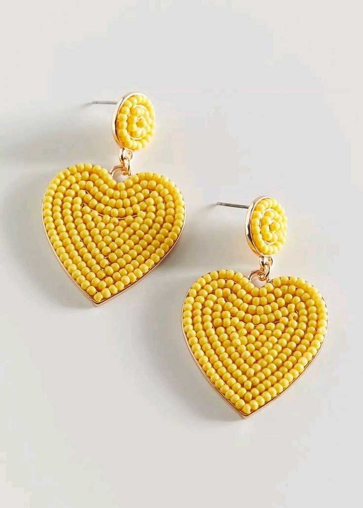 Heart Beaded Earrings