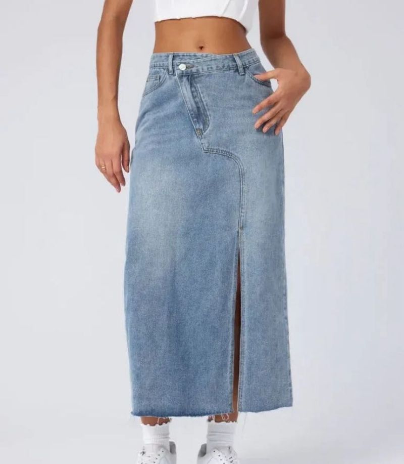 Denim Maxi Skirt