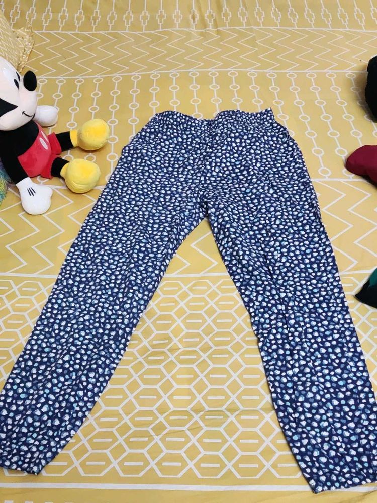 Navy Blue Payjama | Medium Waist