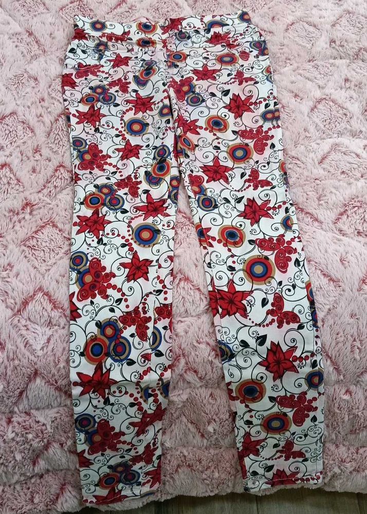 Floral Print Pants