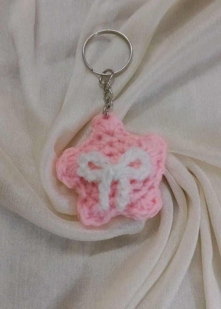 Pink Star Keychain