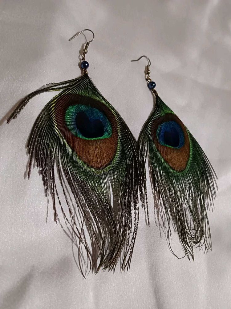 Peacock Feather Earrings