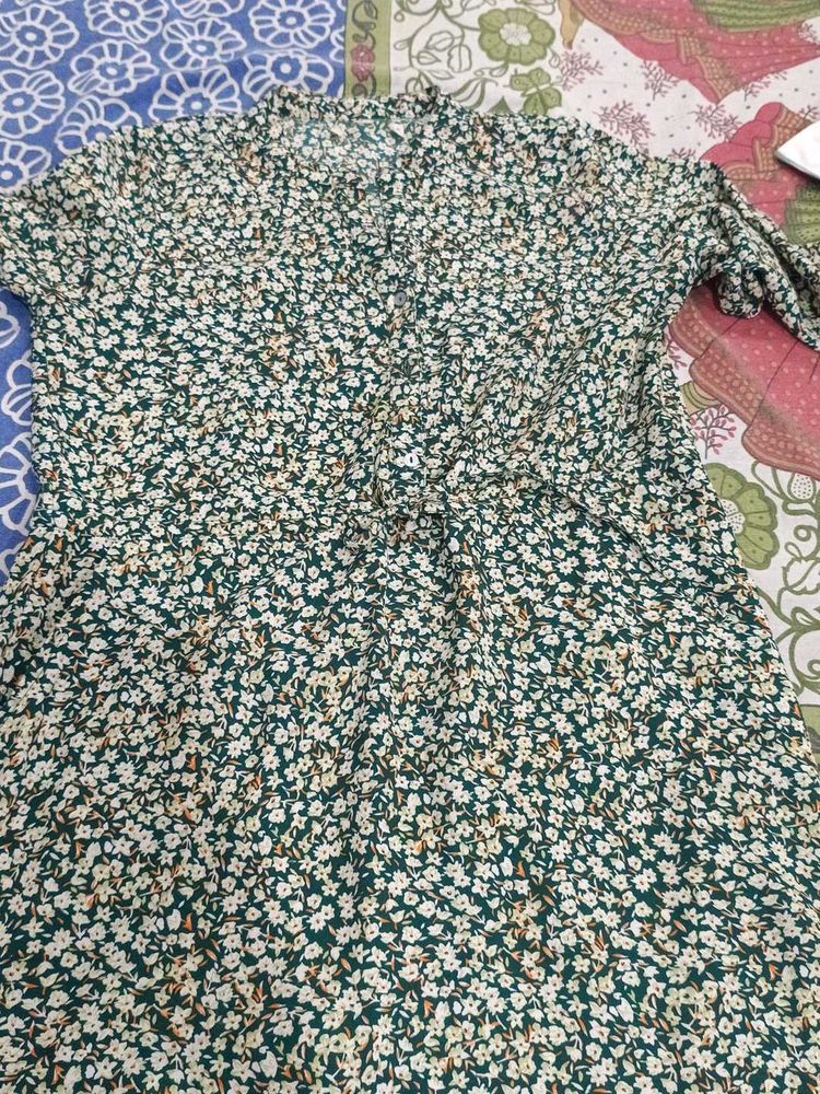 Floral Print Mini Dress