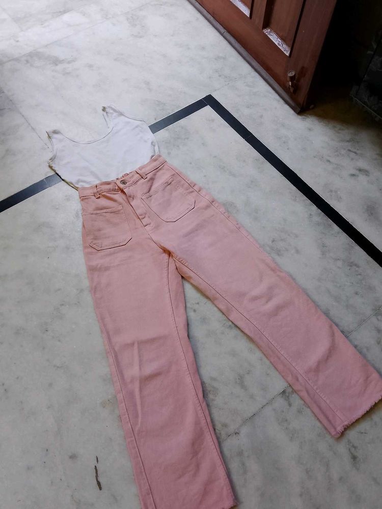Pink Straight Fit Jeans 💕