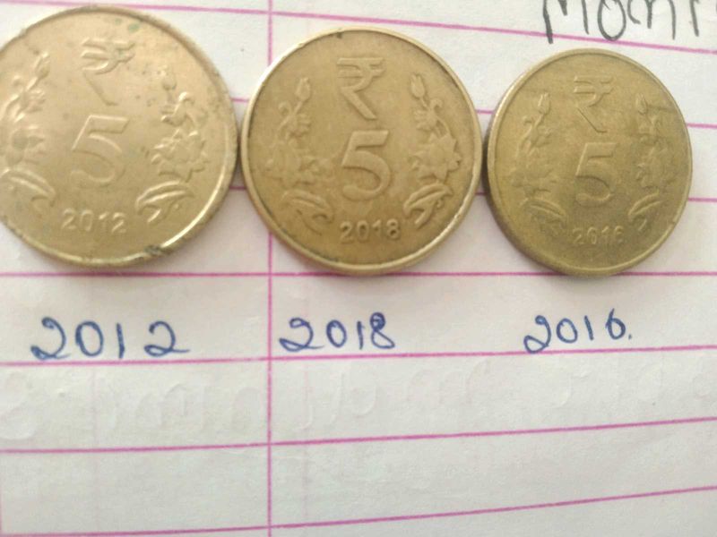 5 Rupee Coins - Collectibles