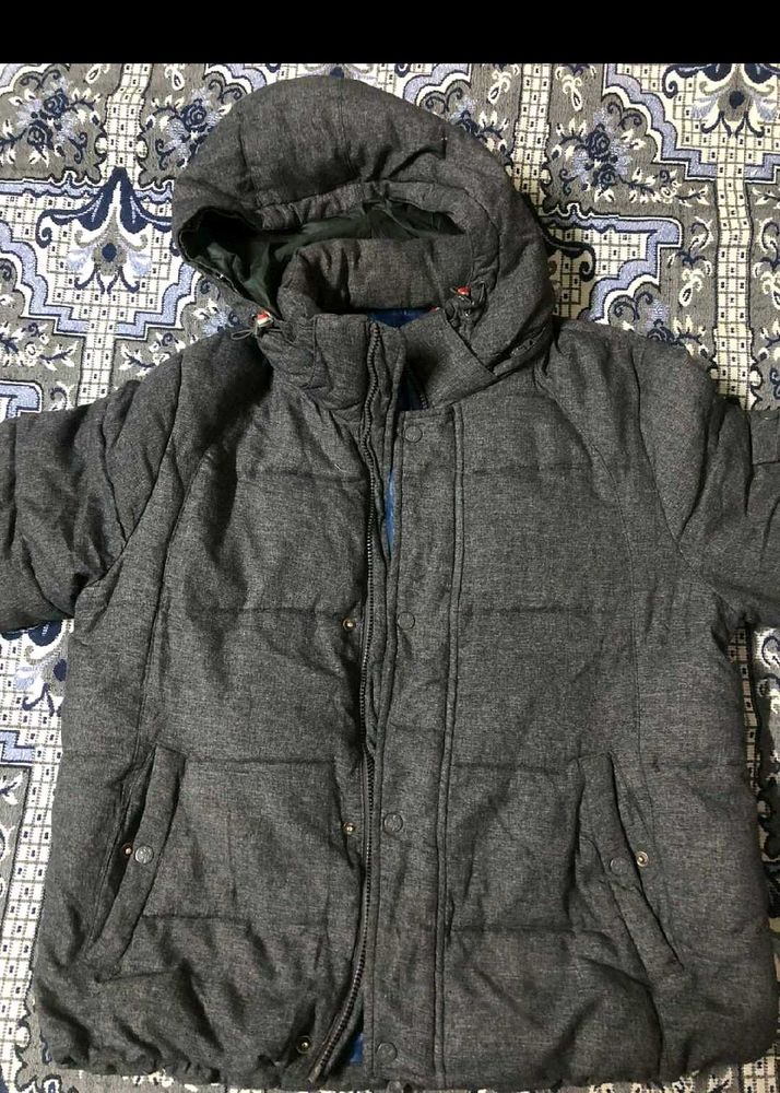 Stylish Gray Puffer Jacket