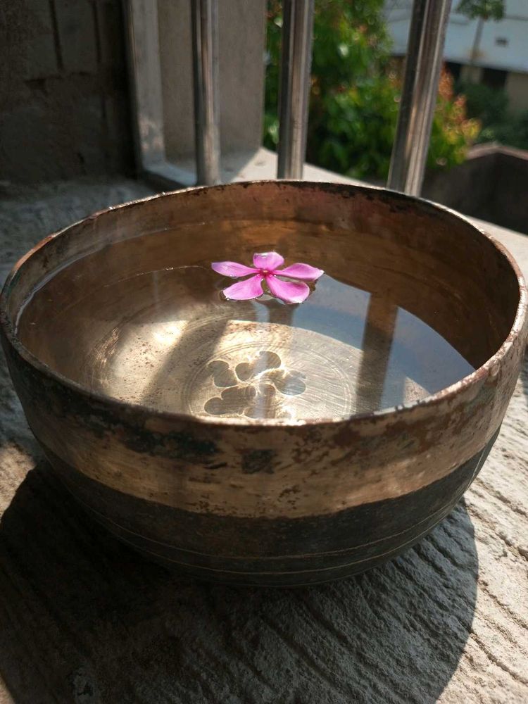 90 Years Old Odisha Bronze Serve Bowl Bela