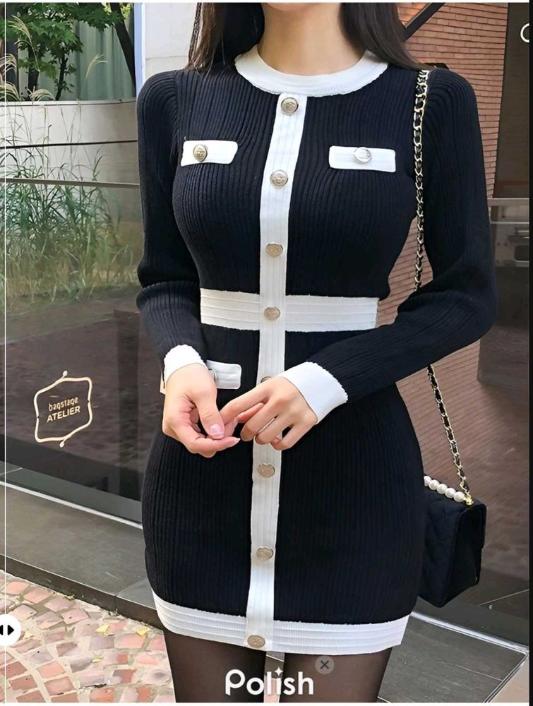 New With Tag Pinterest Premium Chic Knit Bodycon D