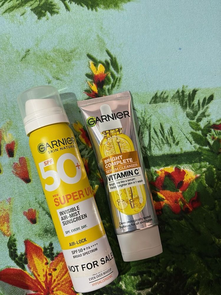 Garnier Sunscreen &amp; Cleanser