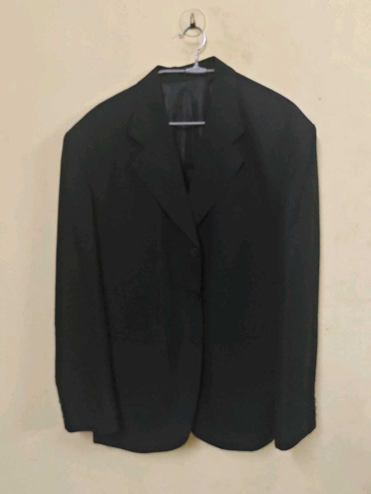 Siyaram Black Suite 40&#34; With 34&#34; Trousers